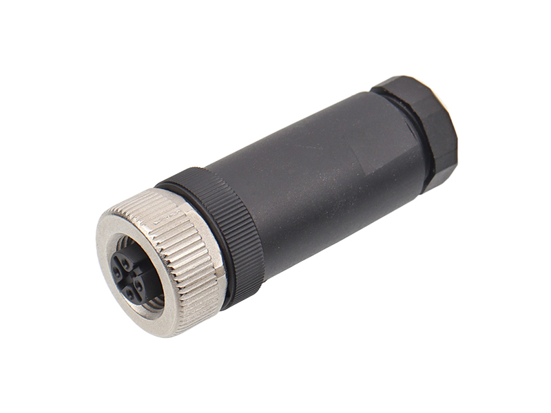 M12 CONNECTOR A CODE FEMALE SCREW TERMINATION FIELD INSTALLATION 5PIN SOCKET STRAIGHT